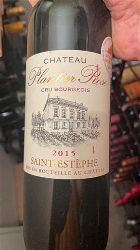 Bordeaux Saint-Estèphe Cru Bourgeois Château Plantier Rose 2015