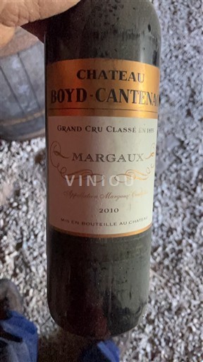 Bordoja Margaux Grand Cru Château Boyd-Cantenac 2010
