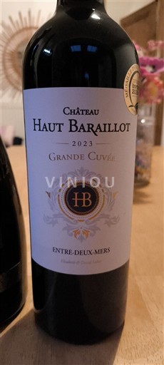 Bordeaux Giữa hai dòng sông Château Haut Baraillot Grande 2023