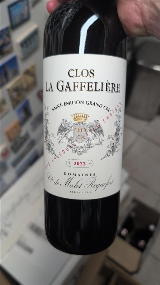 Burdeos Saint-Émilion Grand Cru Clos La Gaffelière 2023