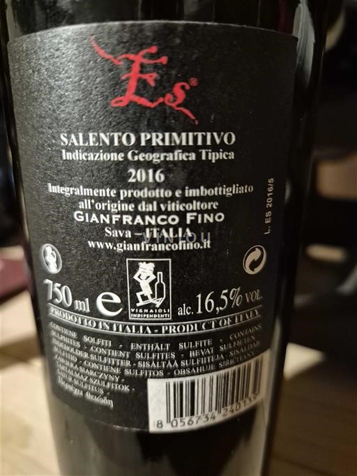 Pouilles Gianfranco Fino Es 2016