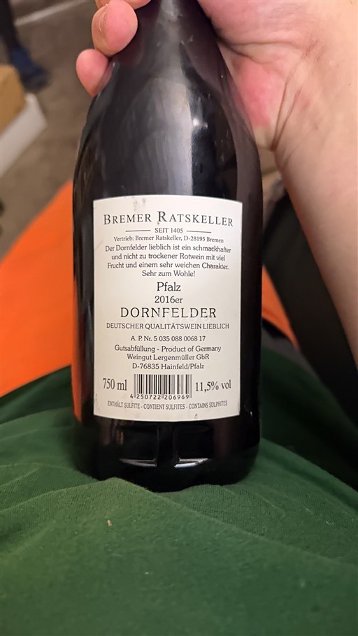 Pfalz Niet gespecificeerd Bremer Ratskeller 2016