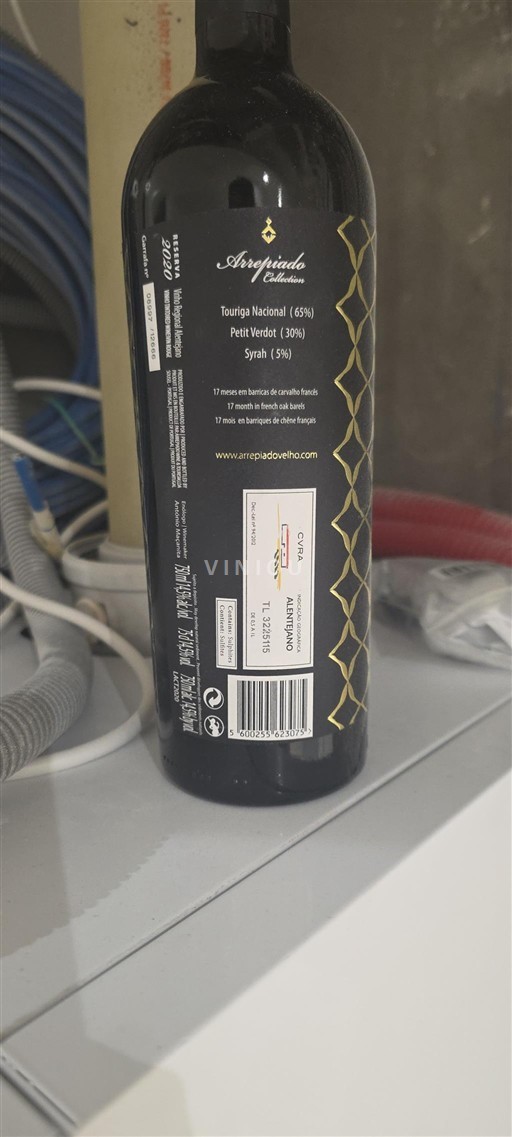 Bồ Đào Nha Alentejo Arrepiado Velho Reserva 2020