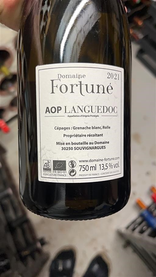 Languedoc Domaine Fortuné Eole 2021