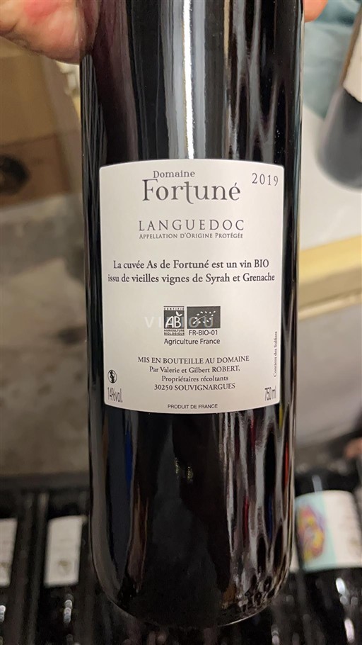 Languedoc Domaine Fortuné As de Fortuné 2019