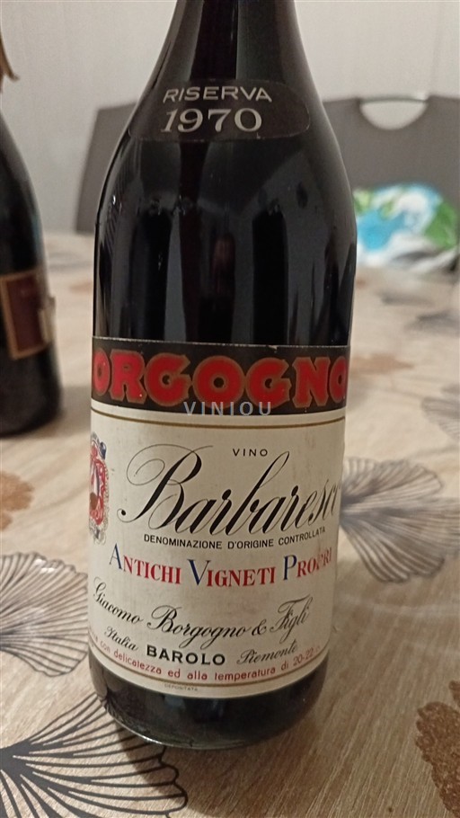 Piemonte Barbaresco Giacomo Borgogno & Figli Antichi Vigneti Propri 1970