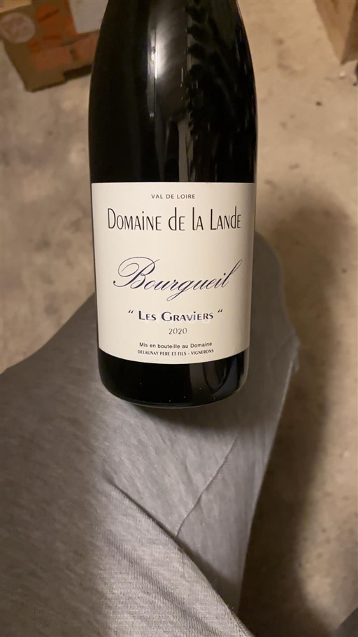 Loiredalen Bourgueil Domaine La Lande Les Graviers 2020