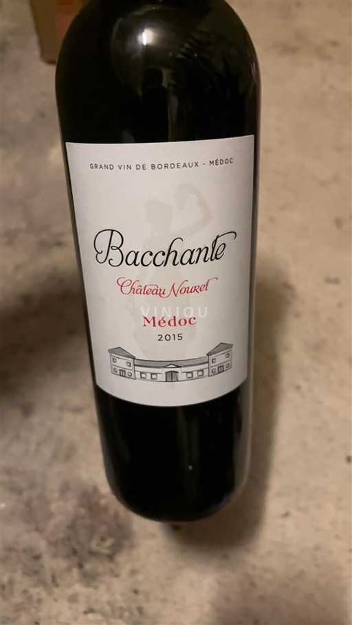 Burdeos Médoc Château Nouret Bacchante 2015