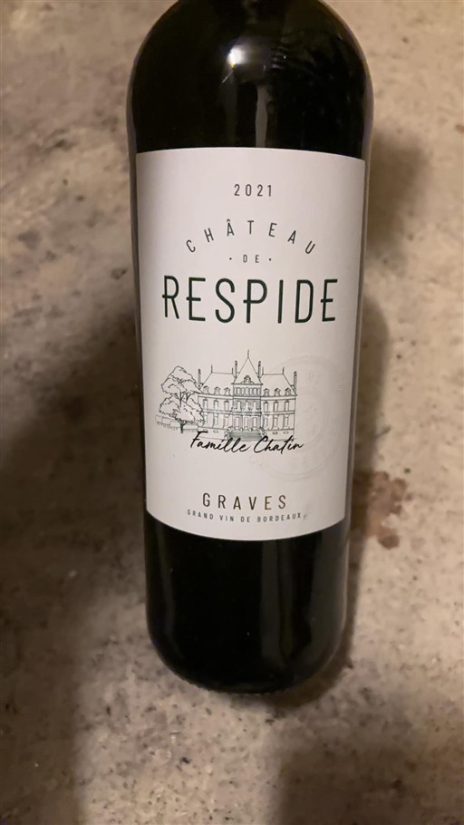 Bordeaux Graves Château Respide 2021