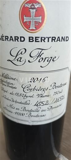 Languedoc Corbières-boutenac Gérard Bertrand La Forge 2016