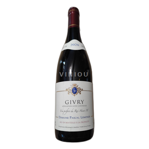 Burgundi Givry Domaine Pascal Lemonde 2020