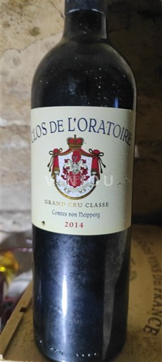 Bordeaux Saint-Émilion Grand Cru Grand Cru Clos de l'Oratoire 2014