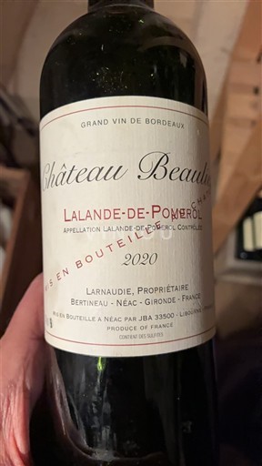 Bordeaux Lalande-de-Pomerol Château Beaulieu 2020
