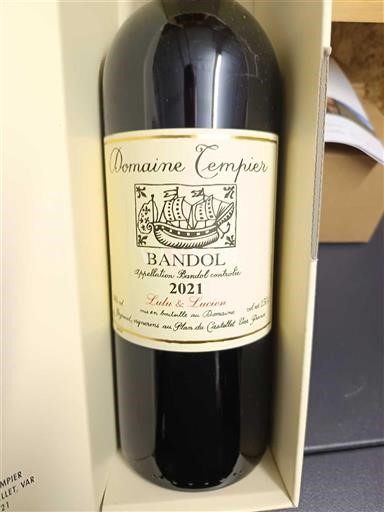 Provence Bandol Domaine Tempier Lulu & Lucien 2021