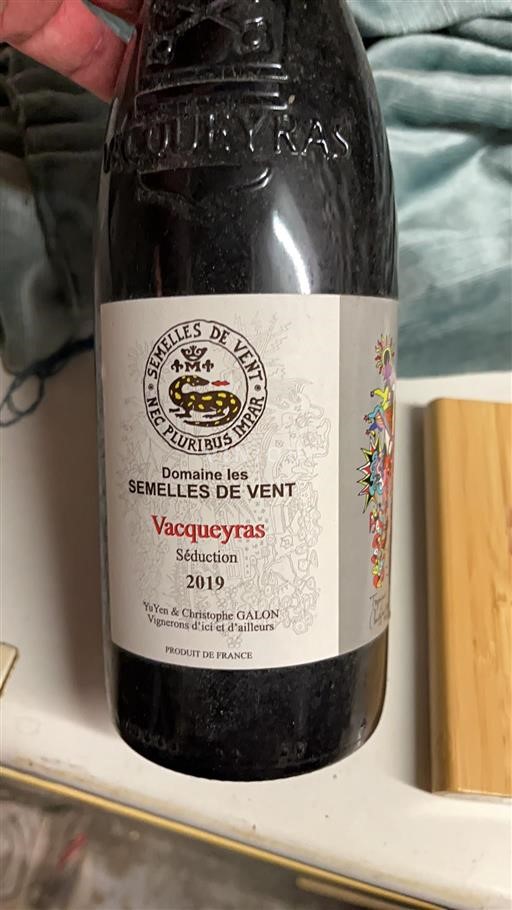 Rhône Valley Vacqueyras Domaine Les Semelles de Vent Séduction 2019