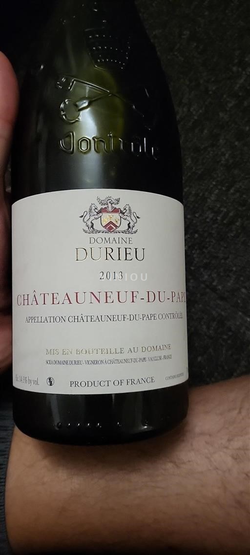 Vale do Ródano Châteauneuf-du-Pape Domaine Durieu 2013