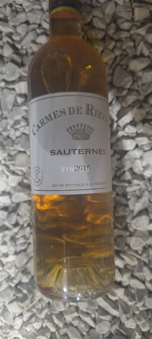 Bordeaux Sauternes Carmes de Rieussec 2015
