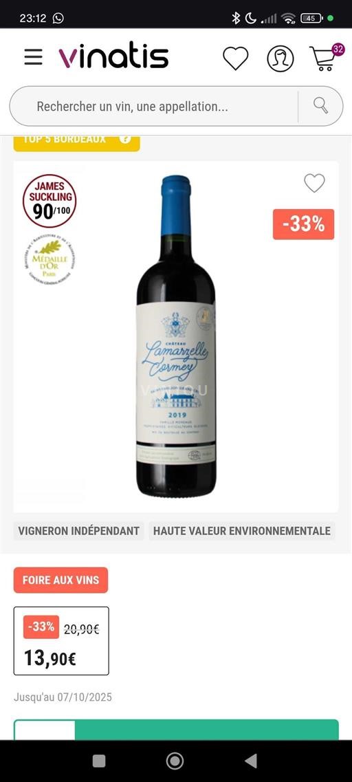 Bordeaux Saint-Émilion Grand Cru Lamazelle Cormey 2019