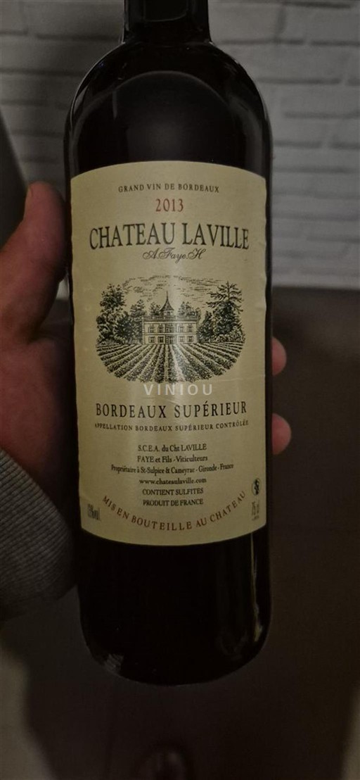 Bordeaux Bordeaux Supérieur Château Laville 2013