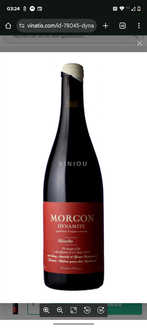 Beaujolais Morgon Les Bertrand Dynamite 2023