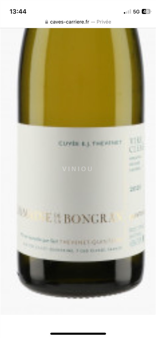 Burgundi Viré-clessé Domaine Bongran E.J. Thevent 2020