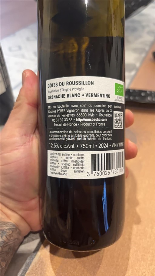 Roussillon Côtes-du-Roussillon Mas Bécha 2024