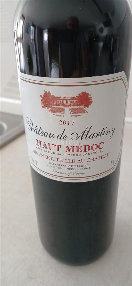 Bordeaux Haut-Médoc Château Martiny 2017