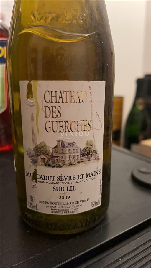 Thung lũng sông Loire Muscadet Sèvre et Maine Château Des Guerches Sur Lie 2009