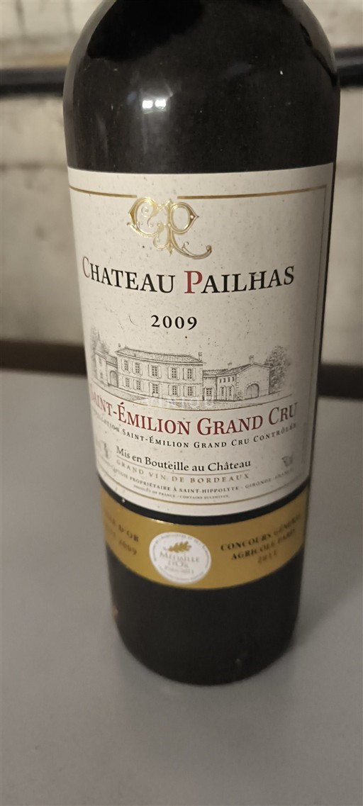 Burdeos Saint-Émilion Gran Cru Grand Cru Château Pailhas 2009