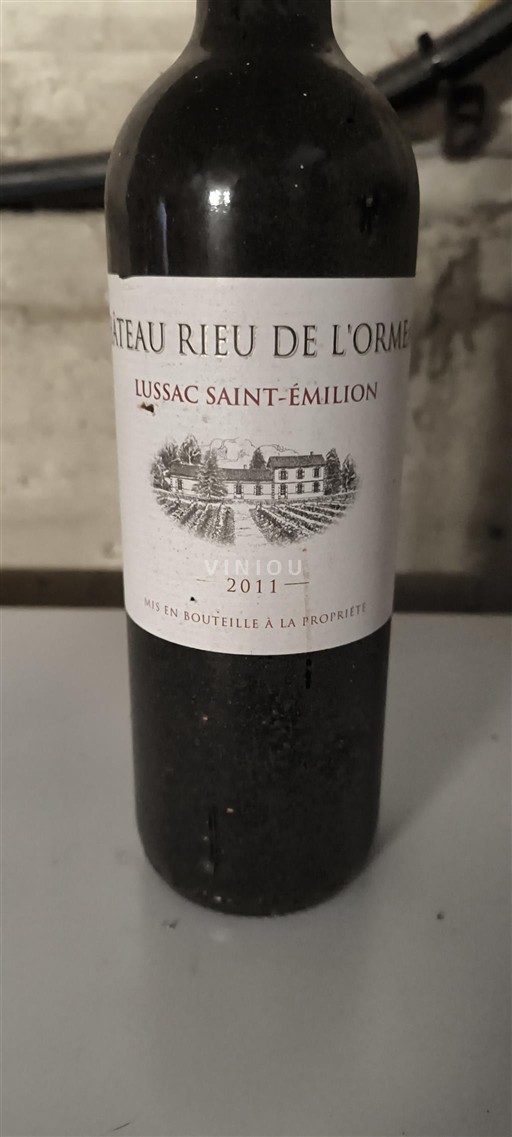 Bordeaux Lussac-saint-émilion Château Rieu de l'Orme 2011