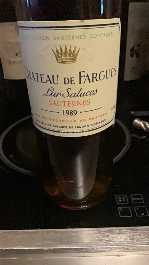 Burdeos Sauternes Château Fargues 1989