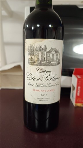 Bordeaux Saint-Émilion Grand Cru Grand Cru Château Côte de Baleau 2013