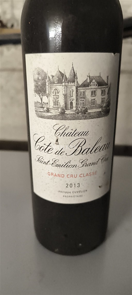 Bordeaux Saint-Émilion Grand Cru Grand Cru Château Côte de Baleau 2013