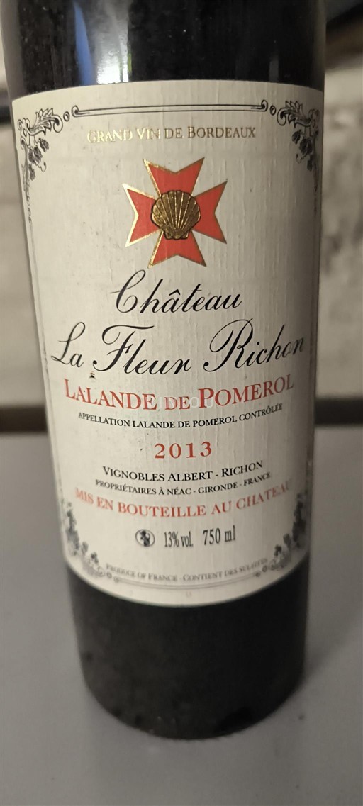 Bordeaux Lalande-de-Pomerol Château La Fleur Richon 2013