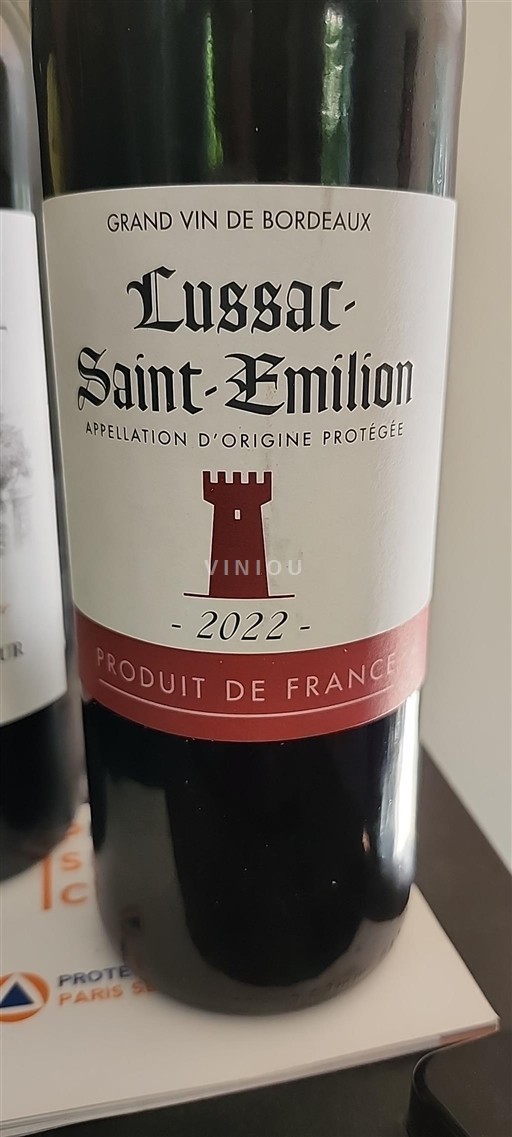 Bordeaux Lussac-saint-émilion Grand Vin de Bordeaux 2022