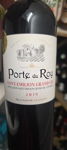 Bordeaux Saint-Émilion Grand Cru Grand Cru Porte du Roy 2019