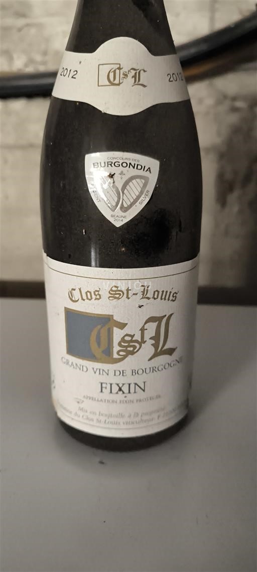 Burgund Fixin Clos St-Louis 2012