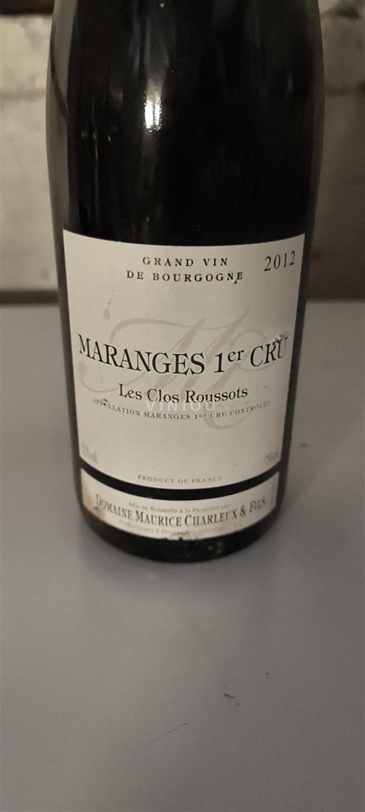 Burgundi Määrittelemätön Premier Cru Domaine Maurice Charleux & Fils Les Clos Roussots 2012