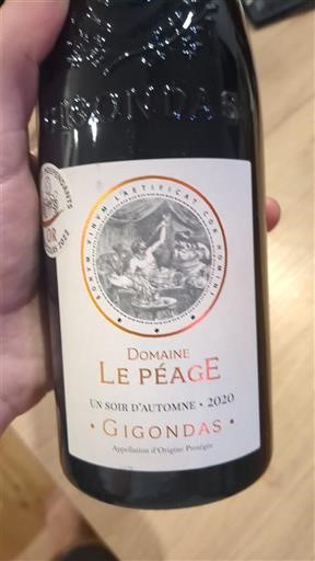 Rhône Valley Gigondas Domaine Le Péage Un Soir d'Automne 2020