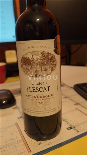 Bordeaux Côtes-de-bourg Château Lescat 2021