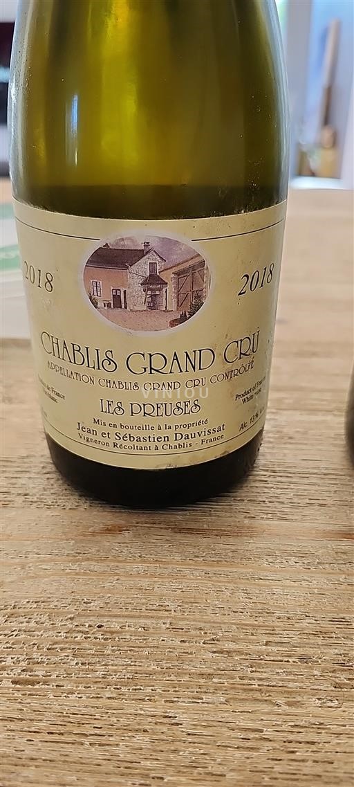 Bourgogne Chablis Grand Cru Jean et Sébastien Dauvissat Les Preuses 2018