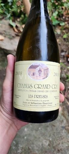 Burgundsko Chablis Grand Cru Jean et Sébastien Dauvissat Les Preuses 2018