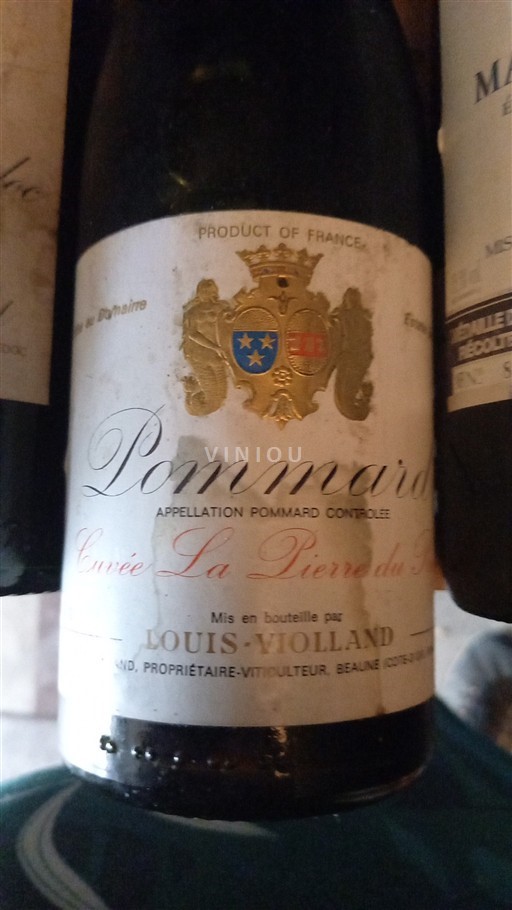 Burgundi Pommard Grand Cru Louis Violland La Pierre du Feu 1990