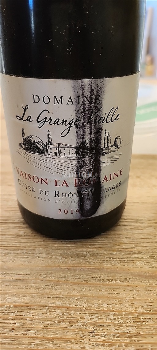 Rhône-dalen Côtes-du-Rhône-Villages Domaine La Grange Vieille Vaison La Romaine 2019