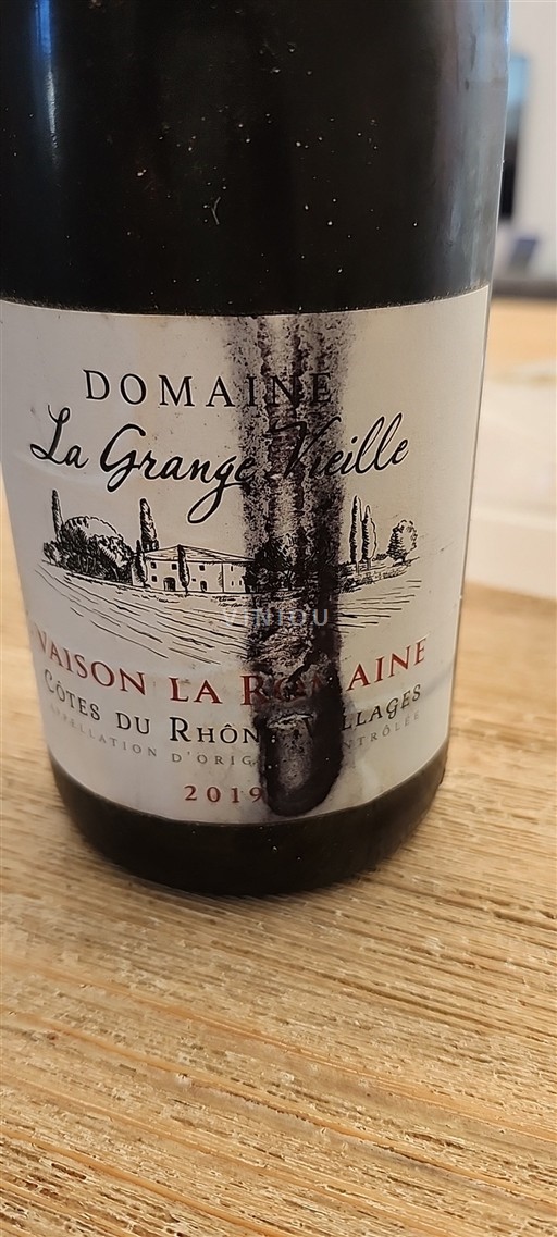 Rhône-dalen Côtes-du-Rhône-Villages La Grange Vieille Vaison la Romaine 2019