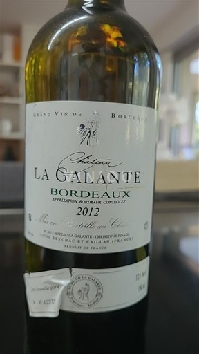 Bordeaux Château La Galante 2012