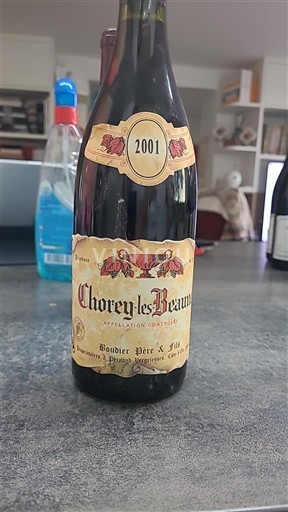 Vin Rouge sec Boudier Père & Fils 2001 France Bourgogne Chorey-lès-beaune AOC