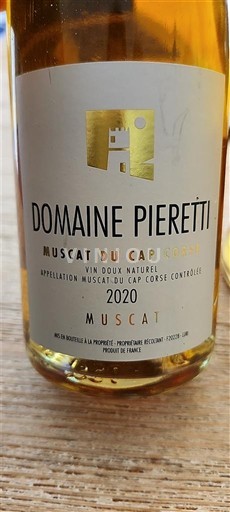 Korsika Muscat du Cap Corse Domaine Pieretti 2020