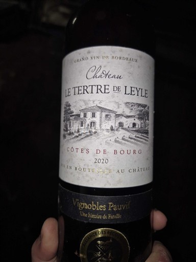 Bordeaux Côtes de Bourg Château Le Tertre de Leyle 2020