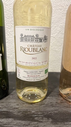 Bordeaux Château Rioublanc 2022
